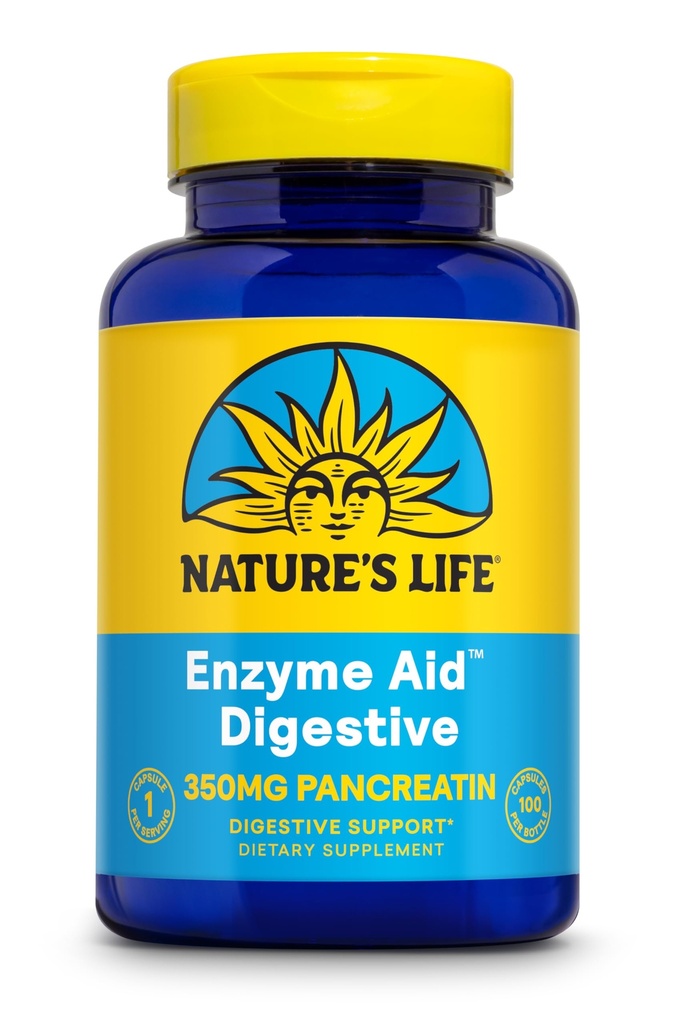 Nature 's Life Enzyme Aid Digest Cap Note 124; 100 ct