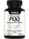 Gæret PQQ (99,7% + Pure) - Mitokondriel Support, Energy Boost, Heart & Brain Health, Bedre søvn - Non- GMO supplement
