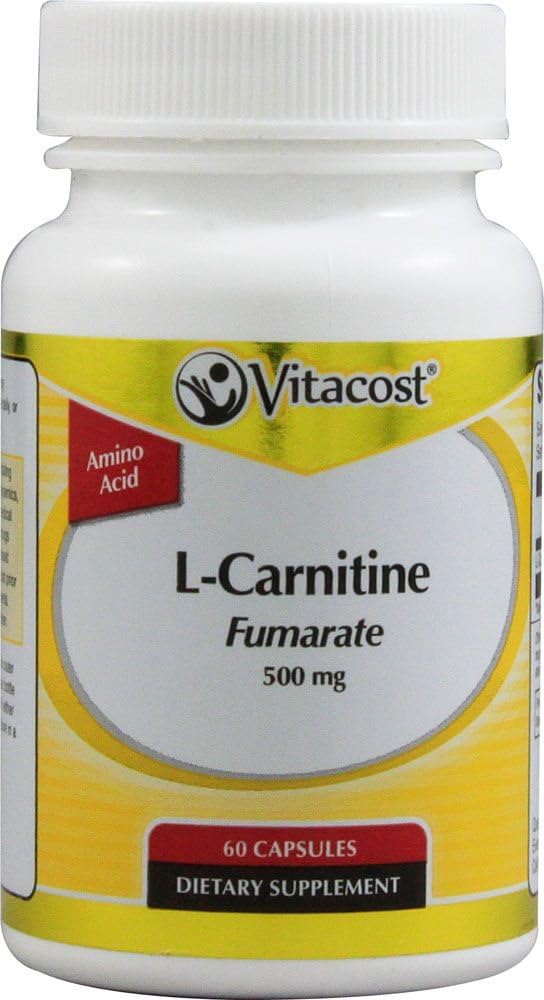 Vitacost L- Carnitin Fumarat - 500 mg - 60 kapsler