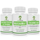 VitaMonk Matcha, lavdosis koffein og Theanine Bundle - rolig, fokuseret energi uden Jitters