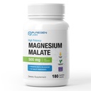 Puregen Labs Magnesium Malate 500 mg * 124; høj potens Elementær Magnesium * 124; 180 Veggie Caps, Superior Absorption, Non- GMO, NO Gluten og Dairy, støtter muskel, fælles, og hjerte sundhed