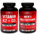 Divine Bounty Vitamin K2 med D3 & Mænds Multivitamin Bundle