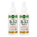 Naturens Bounty B- 12 5000 mcg Sublingual Liquid Energy Health, 2 Fl Oz (2 flasker)