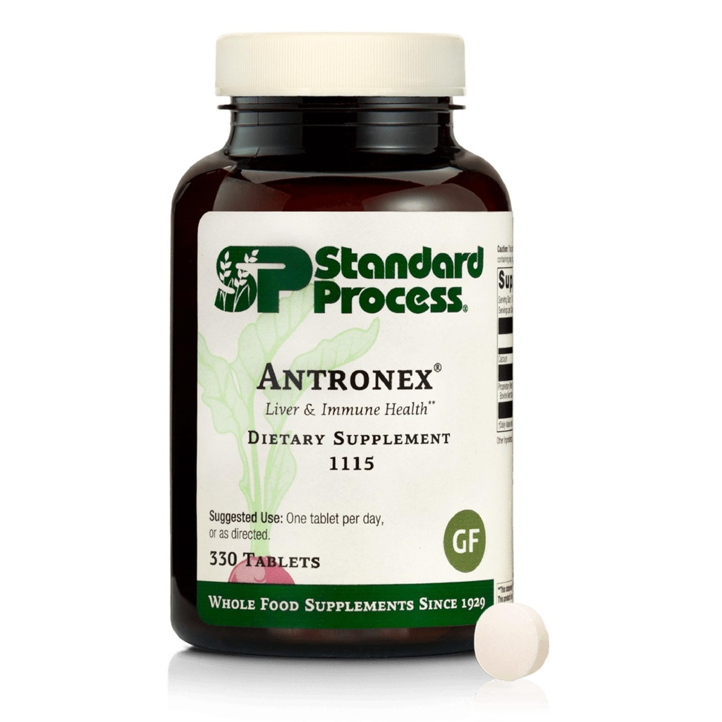 Standard Process Antronex Liver Health Dietary Supplement - Gluten-Free, Non-Dairy, Non-Soy & Non-Grain Immune Care - 330 Tablets