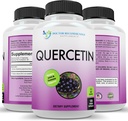 DOCTORHENSTILLEDE TILLÆG Quercetin 1000mg per servering - 120 Veggie kapsler, vitamin supplement, 60 dages forsyning, (Vegan og ikke-GMO)