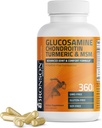 Bronson Glucosamine Chondroitin Gurkemeje & MSM Advanced Joint & Cartiage Formel, understøtter sunde Joints, Mobilitet & Cartiage - Non- GMO, 360 kapsler