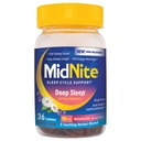 MidNite Deep Sleep Extra Strength, 10 mg Melatonin Sleep Aid, Non-Habit Danning, Urtemedicin Supplement for voksne, Drug- Free, Gluten- Free, Lactose- Free, Vegetarian-Friendly, 36 Gummies