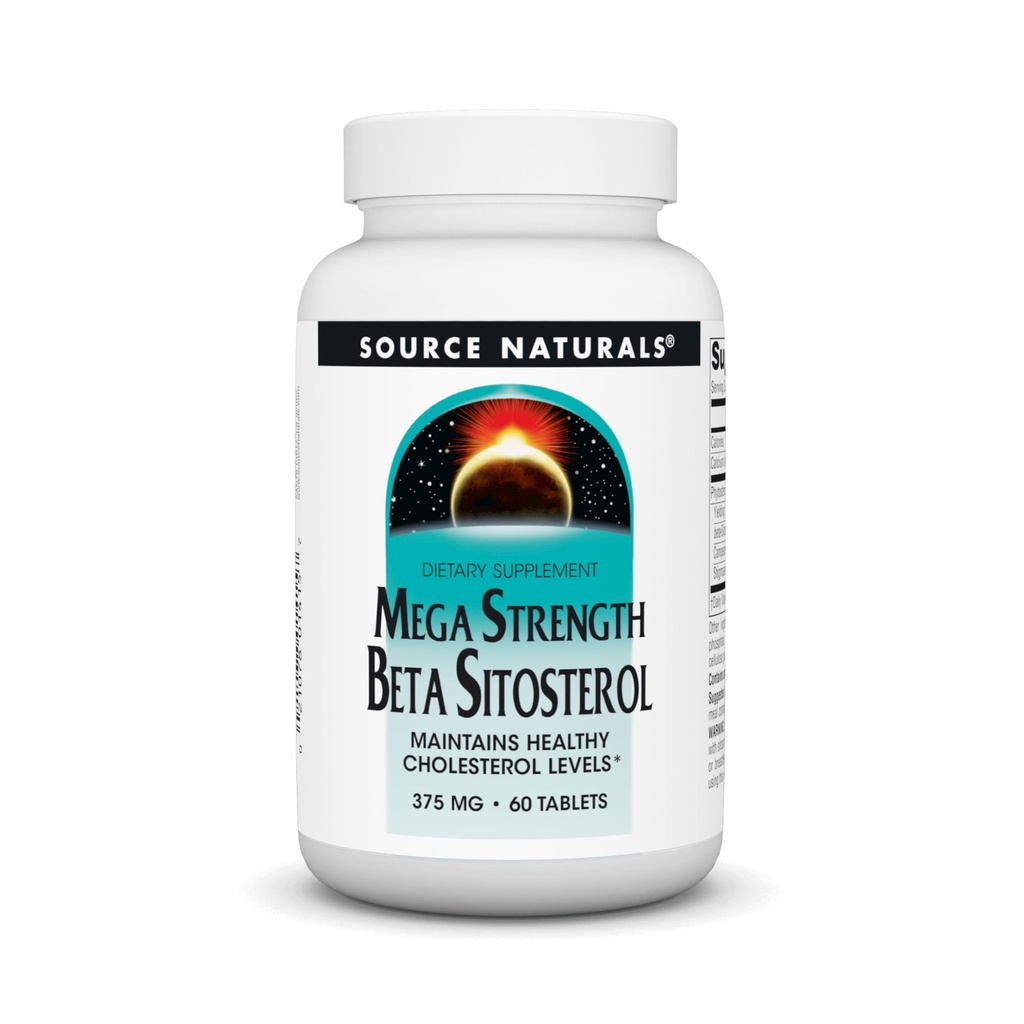 Source Naturals Mega Strength Beta Sitosterol 375mg - 60 tabletter