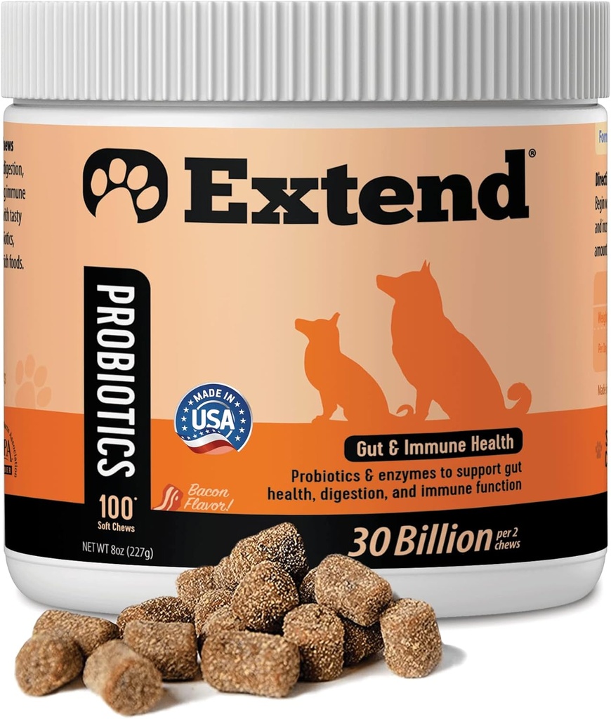 Udvid ® Probiotika til hunde - Diarré - Naturlig, Klinisk-Proven, Lavet i USA