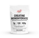 HEARTHY LEVNEDSMIDLER Creatinmonohydrat Mikroniseret pulver 500G - 100 Servering, 5000mg Per Servering (5g) - for mænd og kvinder Muskelvækst & Inddrivelse - UNFLAVORED