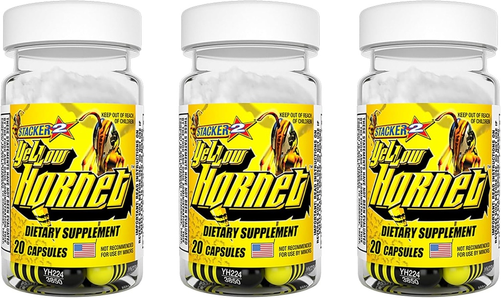 STAKKER 2 YELLOW HORNET (3) 20CT. FLASKER