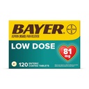 Bayer Aspirin Regimen, 81 mg Enteric Overtrukket Tablets, Pain Reliever / Fever Reducer, 120 Tæl