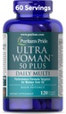 Puritans Pride Ultra Woman 50 Plus High Potency Performance Time Release Daily Multivitamin med zink, Kosttilskud til sund aldring & Cellular Energy Production, 2 Måned Supply, 120 Greve