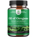 Wild Oregano Oil Softels - Super koncentreret Softgels Oil of Oregano med Carvacrol 70% for fordøjelse og immunforsvar - Urtetilskud til intestine renser, Body Detox & Repair - 120 Ct