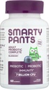 SmartyPants Men's & Women's Probiotic Immunity Gummies: Prebiotics & Probiotics for Digestive Health & Immune Support Supplement, Gluten Free, Vegan, Blueberry Flavor, 60 Count (30 Day Supply)