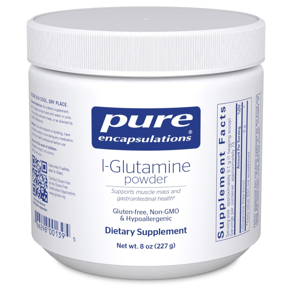 Pure indkapslinger L- Glutaminpulver - supplement til immun- og fordøjelsesstøtte, Gut sundhed og lining, Metabolisme, og muskelstøtte * - med Pure Free- Form L- Glutamin - 8 Ounces