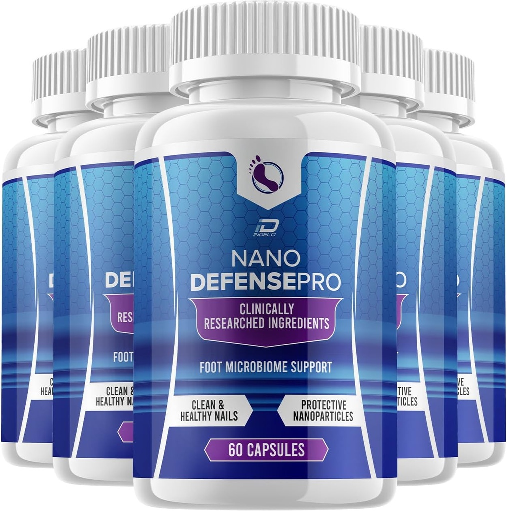 Nano Defense Pro Probiotic Supplement - NanoDefense Pro Advanced Formula for Healthy Nail Support Capsules Maximum Strength Men Women (5 Pack - 300 Capsules)