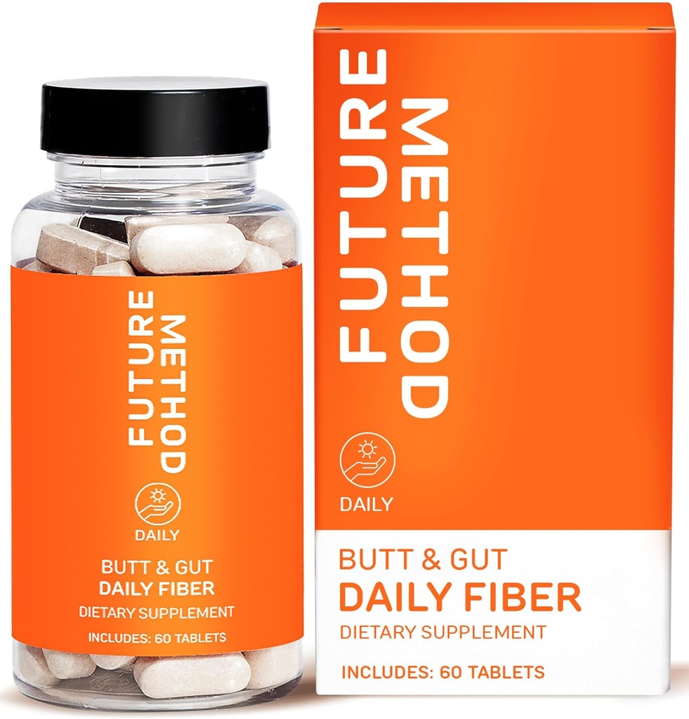 FREMTIDIG METODE Fiber Supplement, Acacia og Psyllium Husk Fiber piller til fordampning (60ct)