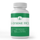 PURE ORIGINALSKE INGREDIENSER L- Lysin HCL (100 kapsler) Altid ren, ingen tilsætningsstoffer eller fyldstoffer, Lab Verified