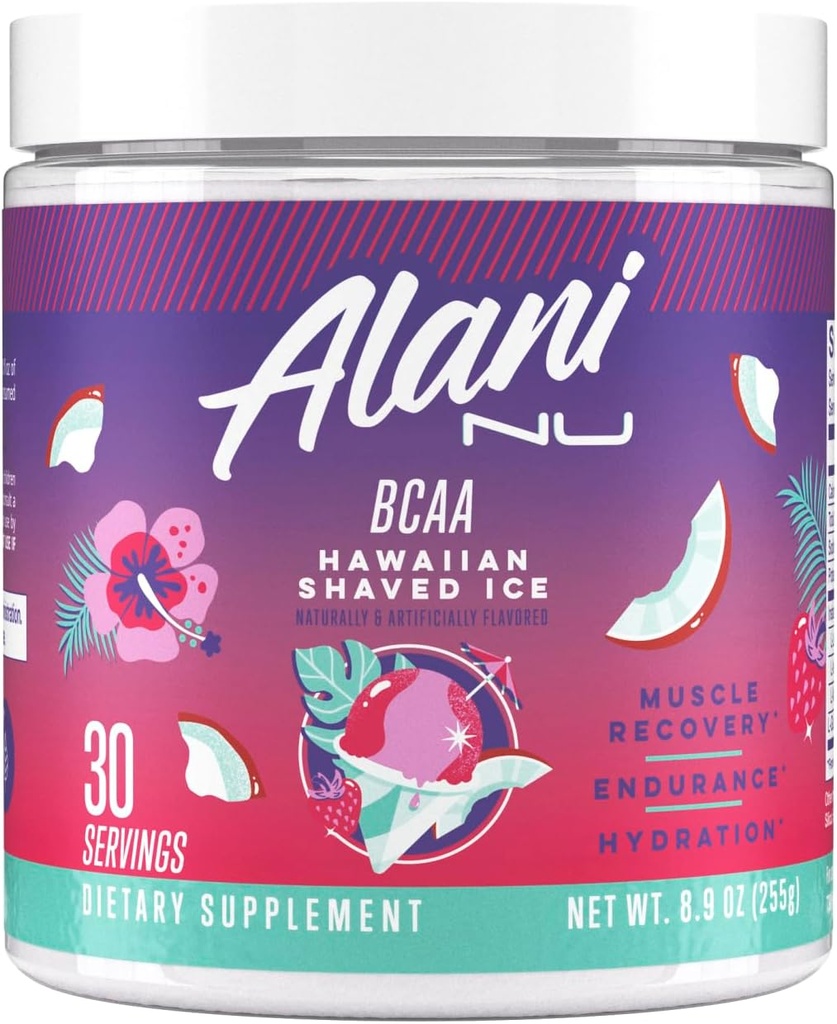 Alani Nu BCAA hawaiian Shaved Ice Budd124; Branch Chain Essential Amino Acids