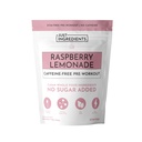 JUST INGREDIENTS Pre-Workout Raspberry Lemonade - Caffeine-Free, Plant-Based, BCAA Blend, Beta Alanine, Organic, Powder - 30 Servings