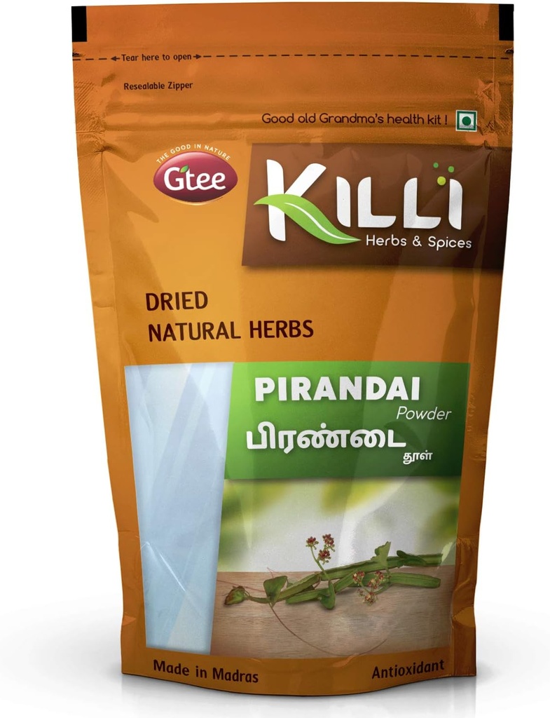 KILLI Pirandai szág 124; Hadjod szág 124; Veld Grape szág 124; Cissus quadrangularis szág 124; Nalleru Powder, 100g