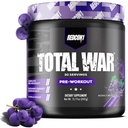 REDCON1 Total War Pre Workout Powder | Grape | 320mg Caffeine + Citrulline Malate + Beta Alanine (30 Servings)
