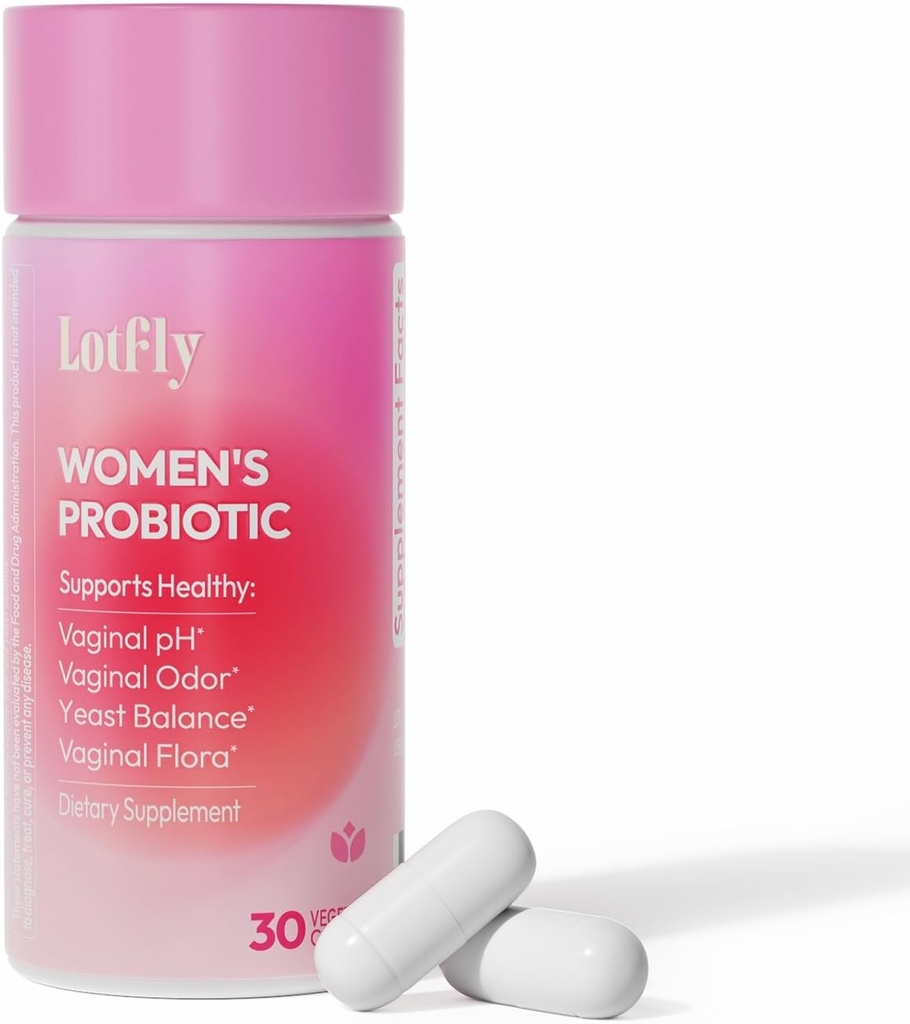 Vaginal Probiotika til kvinder 100 milliarder CFU med Cranberry Extract til pH Balance & UTI Support, Plus Prebiotika & Lactobacillus, Triple Action for Vaginal, Urinary & Gut Health, 30 Kapsler