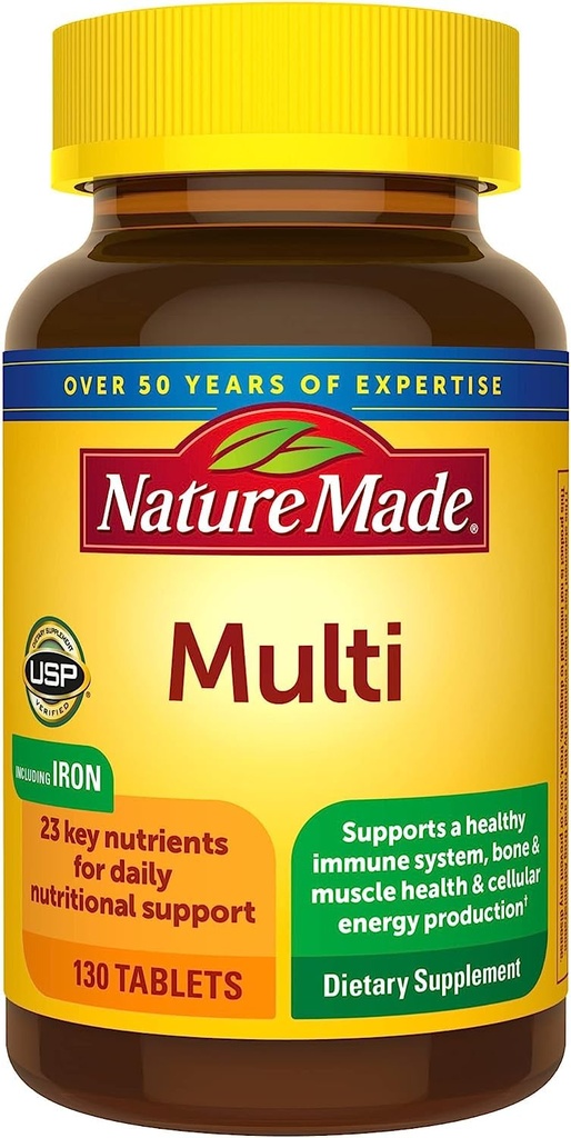 Nature Made Multi Complete Tablets 130 ea (pakke med 4)