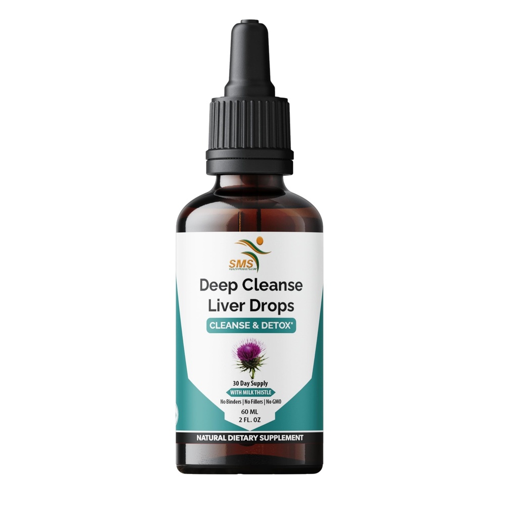 Dyb lever rense flydende dråber med mælk tidsel, Artiskoke ekstrakt, Mælkebøtte Leaf & gurkemeje Curcumin til Detox, Reparation & Immunitet - Økologisk, ikke-GMO - 2 fl oz flaske