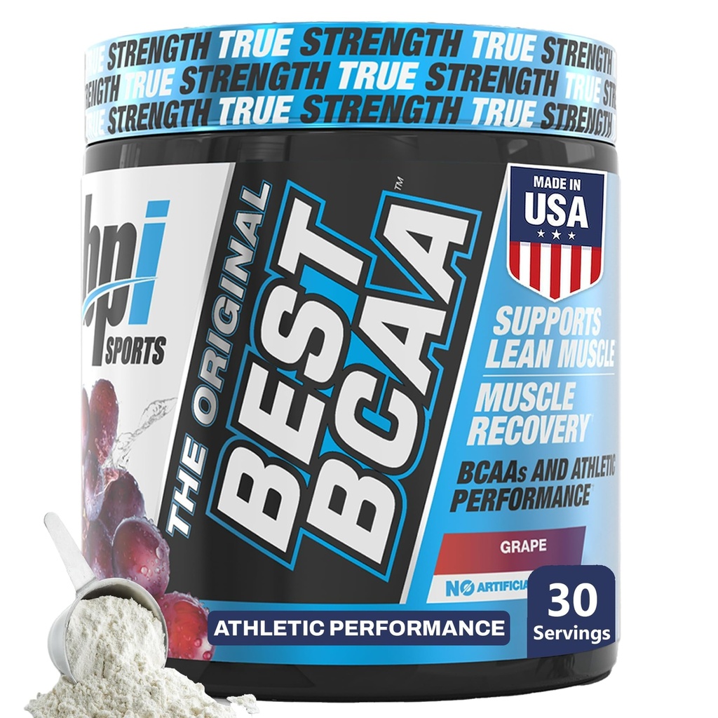 BPI Sports Bedste BCAA Powder - Muscle Recovery Support - Forgrenet Chain Amino Acids