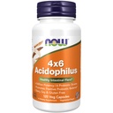 Now Foods Supplements, Acidophilus 4X6, 4 Millioner Potency med 6 Probiotiske Strops, Strain Verified, 120 Veg kapsler