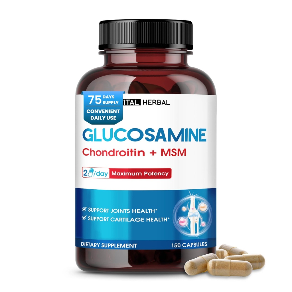 VARME HERBAL Liposomal Glucosamin med Chondroitin, MSM - Maksimal Potency- Support Joints, Cartilage - Made in The USA