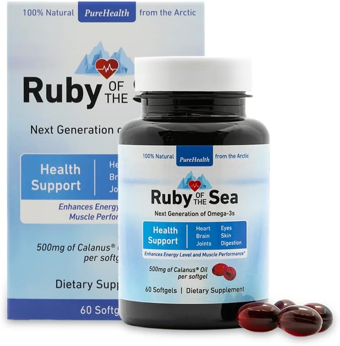 Marine Oil Supplement - Alle naturlige Calanus olie, Astaxanthin, Omega-3 og fede syrer - hjerte og hjerne sundhed kosttilskud