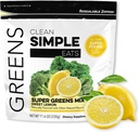 Ren Simple Eats Super Green Powder, naturligt smag grønne pulver med Chlorella, Spirulina, Superfoods & Prebiotic Fiber, Ingen kunstige ingredienser, Gluten Free, Sweet Lemon Flavor, 30 Servere
