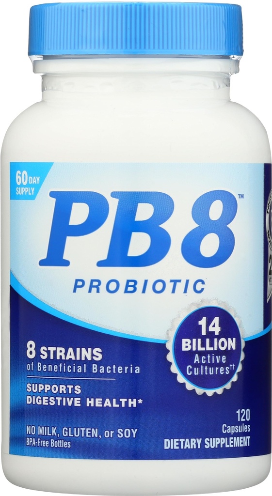 Nutrition Now PB8 Acidophilus Probiotic, Gluten Free, 120 Kapsler (pakning med 1)
