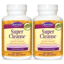 Nature's Secret Super Cleanse Extra Strength Toxin Detox & Gentle Elimination Body Cleanse, Digestive & Colon Health Support - Stimulating Blend of 14 Herbs with Probiotics - 200 Count (Pack of 2)