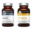 Livskvalitet Alle naturlige immunforsvar og Detox Bundle - Kinoko Platinum AHCC Mushroom Extract - Deodorex Detox Support Supplement