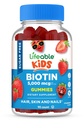 Levende sukkerfri kids Biotin Gummy Buddy 124; 5000mcg