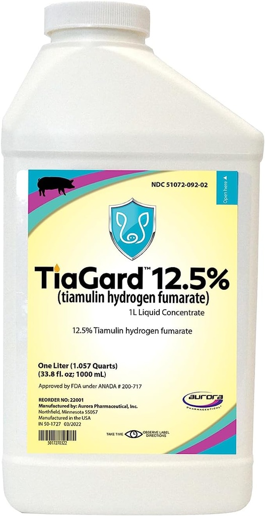 Aurora TiaGard 12,5% flydende koncentrat, Generisk til Denagard, 1L, One Liter