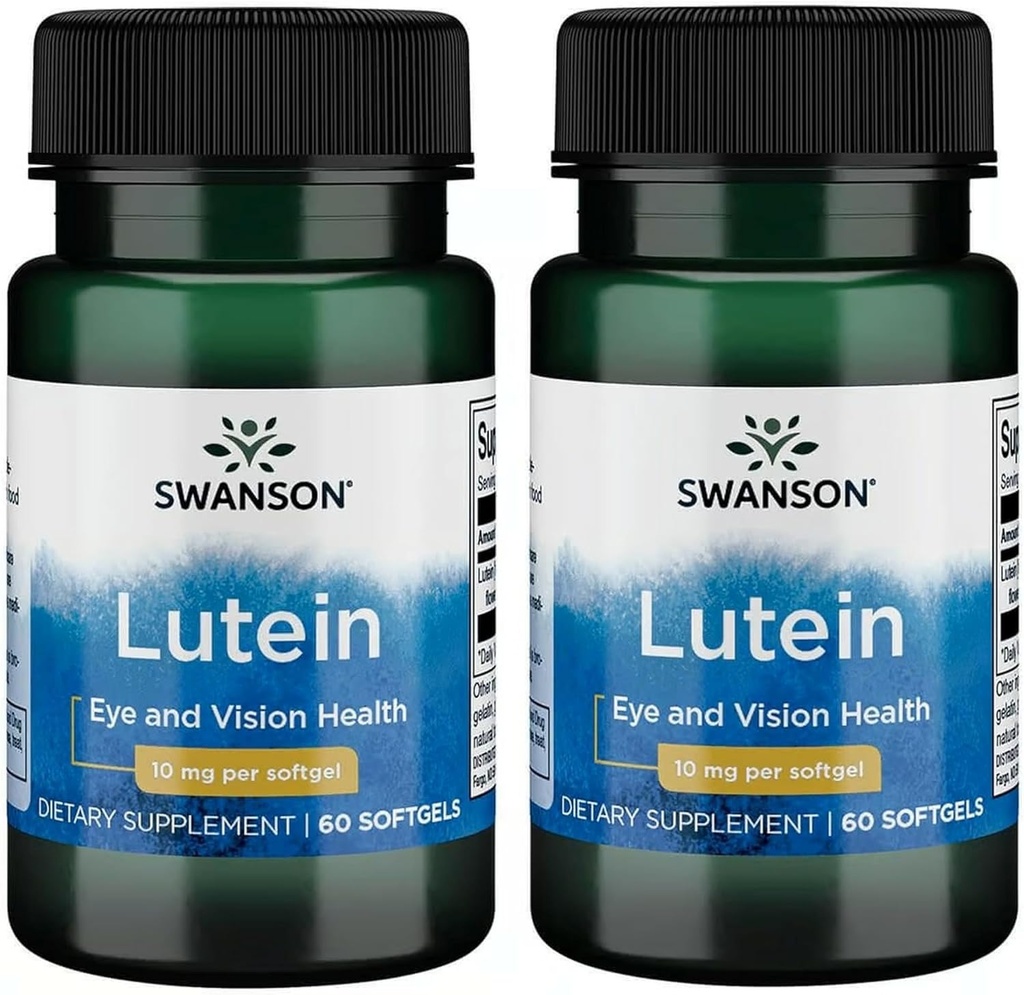 Swanson Lutein 10 milligram 60 Sgels (2 Pack)