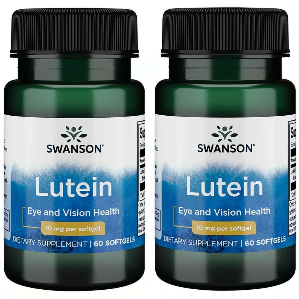 Swanson Lutein 10 milligram 60 Sgels (2 Pack)