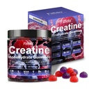 Creatin monohydrat Gumies Complex 8000mg for mænd og kvinder, Indeholder L- carnitin & Taurine, Build Muscle, Boost Energy, Hurtigere inddrivelse, Sukker Free & Vegan, Hindbær & Blackberry, 120 Greve