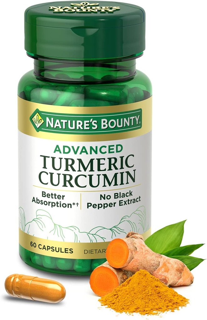 Naturens Bounty Advanced Gurkemeje, 60 Greve