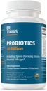 Dr. Tobias Probiotics 30 Millioner, 10 Stammer, 30 Millioner CFU 'er, Målrettet Release Probiotics for Kvinder & Mænd, Understøtter fordøjelsessygdomme, Shelf- Stable, Non- GMO, 90 Kapsler, 90 Servering