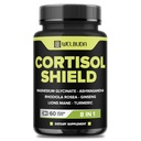 8in1 Cortisol Shield - Ashwagandha og Magnesium, Rhodiola Rosea, Lions Mane, Gingsen, og 3 mere - Afslapning og rolig nattestøtte & Mood Balance - 60 Greve