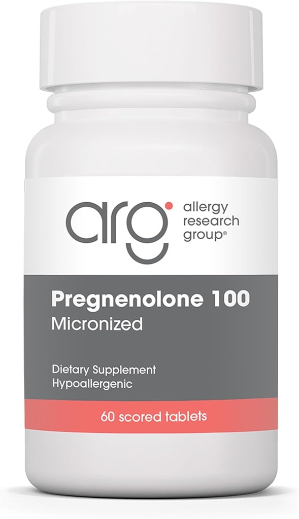 Allergy Research Group Graphenolone 100mg - Progesteron Kosttilskud til kvinder & mænd, Hormone & Stress Support med Natural Wild Yam, Mikroniseret Pure Lipid Matrix, Plant Based - 60 tabletter
