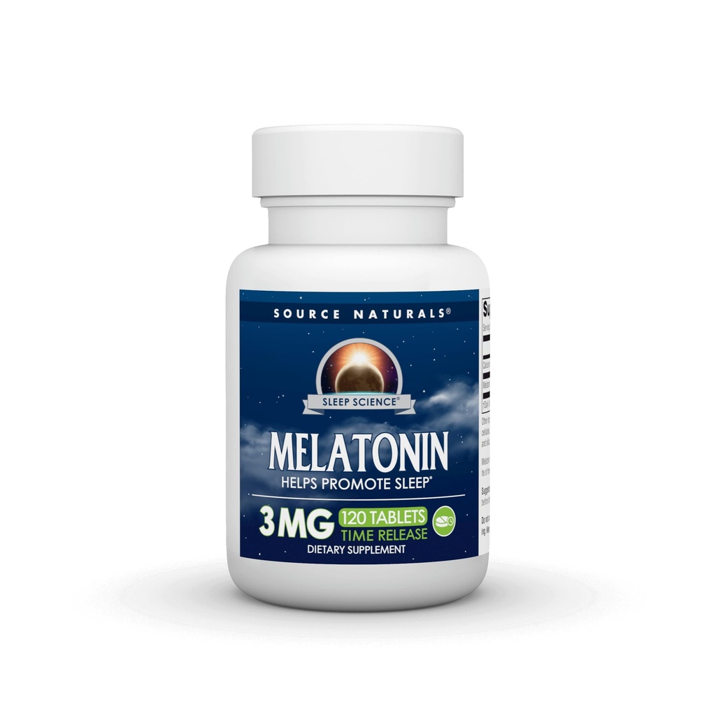 Source Naturals Time Release Melatonin * - 3 mg, 120 tabletter