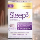 NB Sleep-3 Tablets (120 Tablets Value Pack) 10mg Melatonin Time- Release med L- Theanine & Herbal Blend