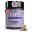 ColonBroom GLP-1 Vægt Management supplement til kvinder & mænd - GLP1 Understøtter Appetite Control, Energy & Mood Balance - Vegan, Gluten- Free Diet Kapseler